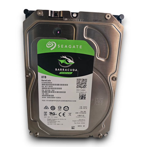 Seagate Barracuda 8TB SATA 3.5" Hard Drive 5400 RPM 256MB Cache - Refurbished Hard Drive